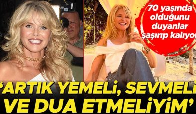 70 yaşına basan süper model gençlere taş çıkarıyor: Artık yemek yemeli, dua etmeli, sevmeliyim!