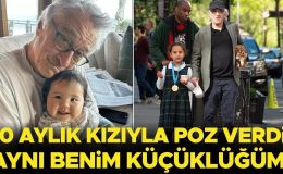 Onu anlatırken gözleri dolup ağlıyor… Robert De Niro 10 aylık kızıyla poz verdi: Aynı benim küçüklüğüm!
