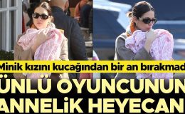 Güzel yıldız petrol varisiyle evlenmişti: Taze anne ilk gezintilerinde minik kızını kucağından bırakmadı