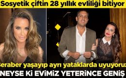 Sosyetik çift boşanıyor… Aynı evde yaşayıp ayrı odalarda yatıyoruz… Neyse ki evimiz geniş!