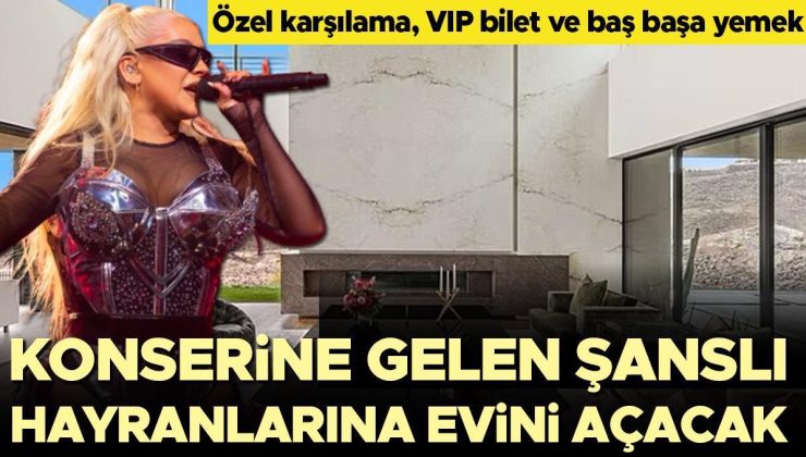 Ünlü şarkıcı konserine gelen şanslı hayranlarına evini kiralayacak: Özel karşılama ve VIP biletler de dahil!