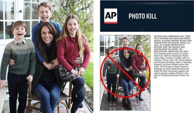 Komplo teorilerini susturmak için görüntü paylaşmışlardı… Üç büyük ajanstan uyarı: Kate Middleton fotoğrafını silin, fotoğrafla oynanmış!