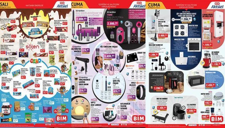 BİM aktüel 30 Nisan- 3 Mayıs 2024 kataloğu yayımlandı! Bim’de bu hafta neler var? Saç Şekillendirici, Şarjlı Elektrikli Süpürge BİM’de…