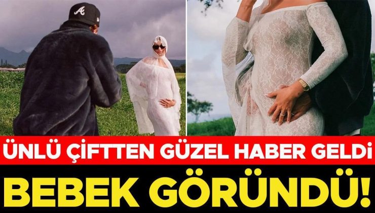 Ünlü çiftten güzel haber geldi… Bebek göründü!