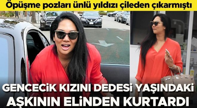 Öpüşme fotoğrafları çileden çıkarmıştı… Ünlü yıldız, kızını dedesi yaşındaki aşkının elinden kurtardı!