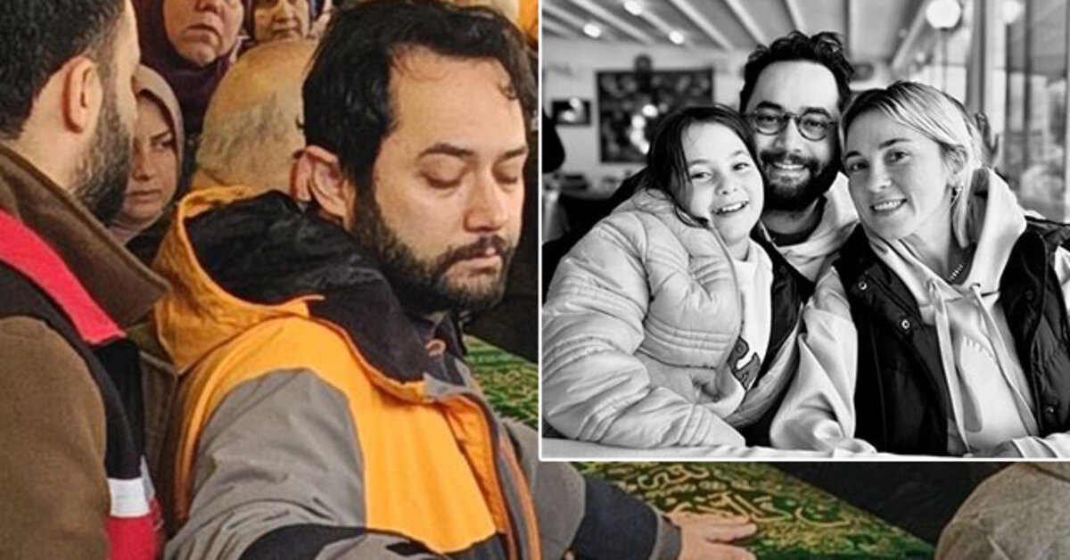 Bir yanda eşi bir yandı kızı… Tabutlarını bırakamadı!