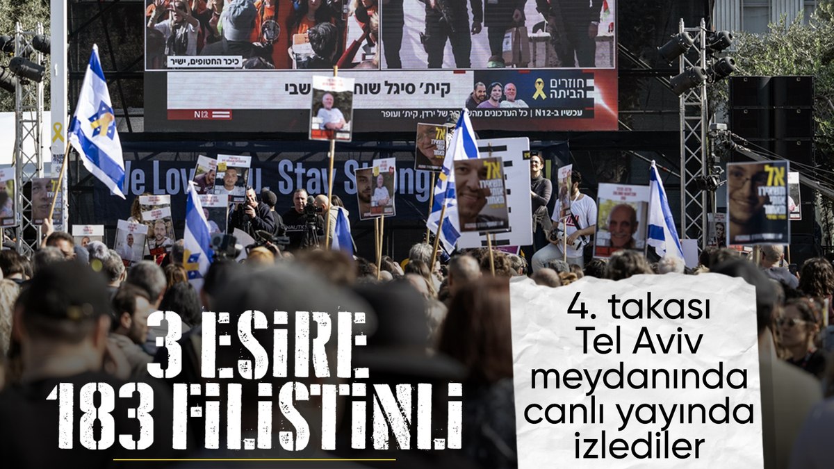 Gazze’de 4’üncü rehine takası: 183 Filistinli serbest kaldı